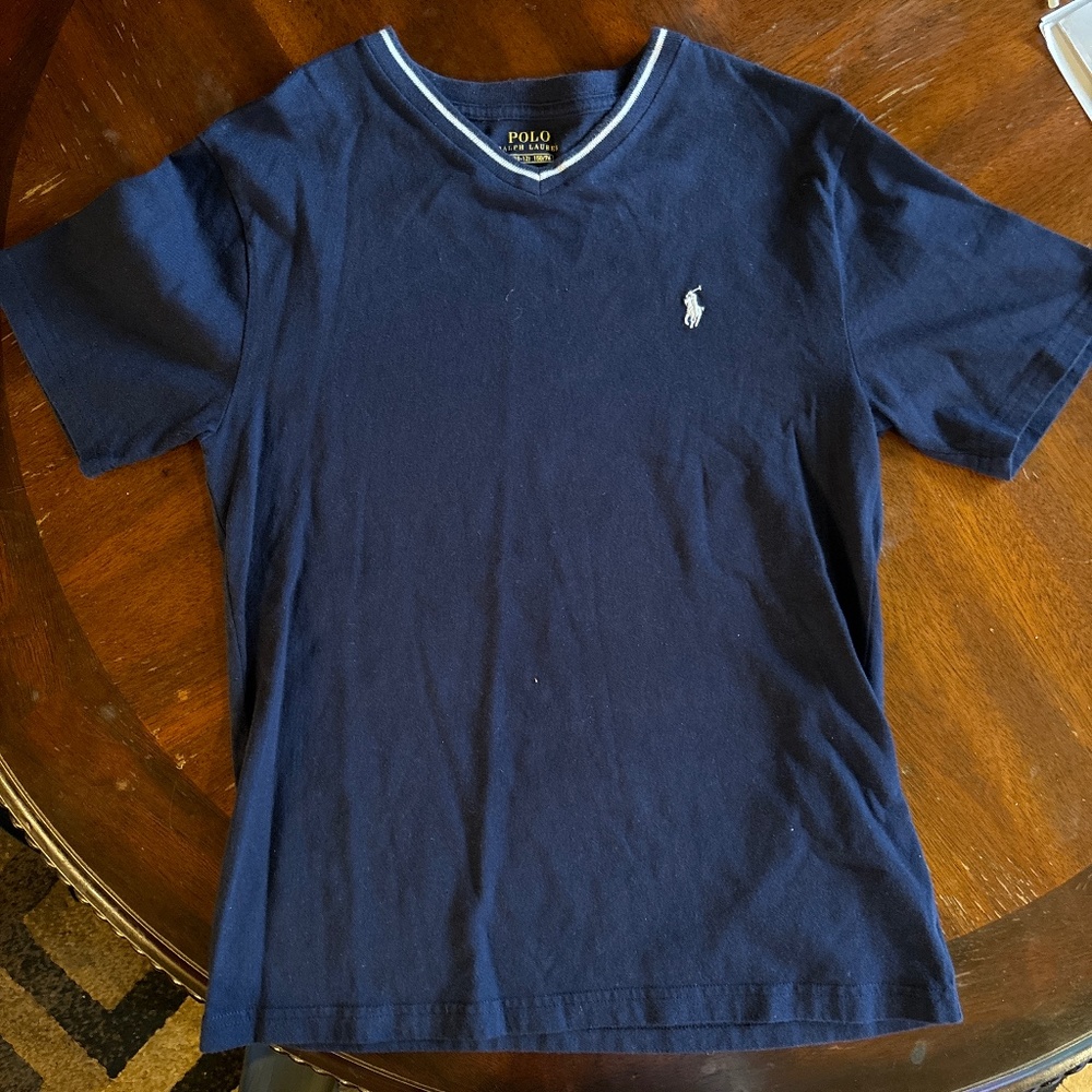 Blue polo tee